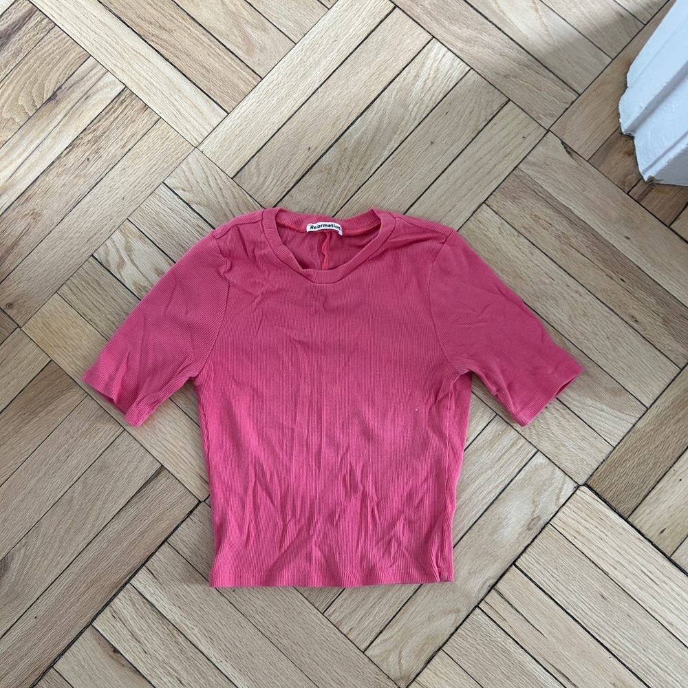 Reformation backless baby tee